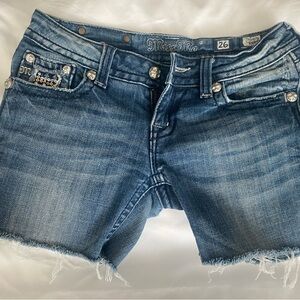 Miss Me Blue Jean Shorts